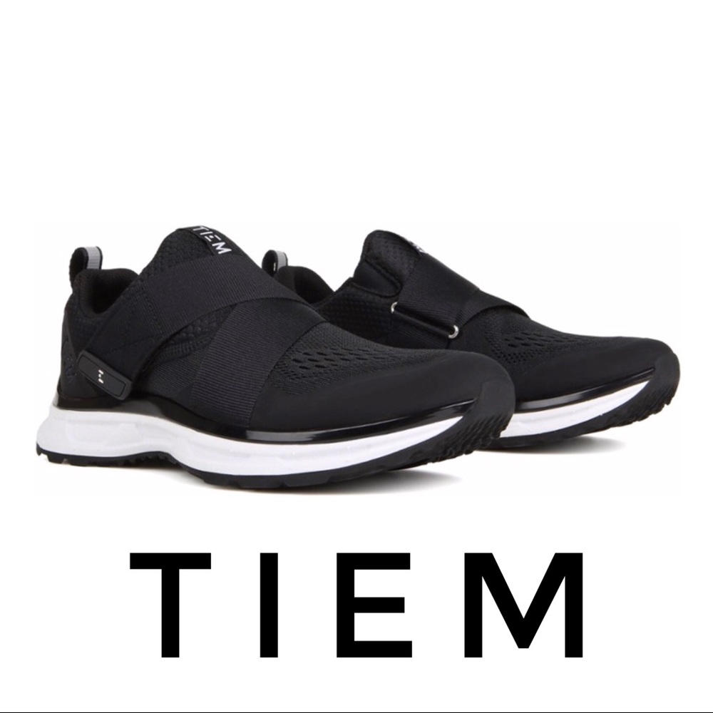 TIEM Slipstream Indoor Bike Shoes Black Size 8